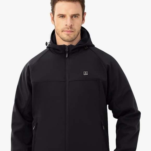 Men's Heated black Jacket Ulusern Size Xl - Picture 1 of 14
